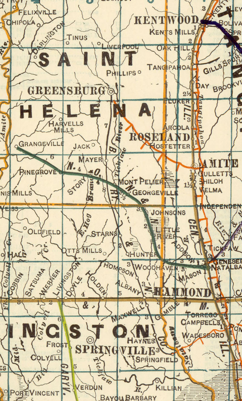 Brakenridge Railway & Navigation Co., Map Showing Route in 1922.