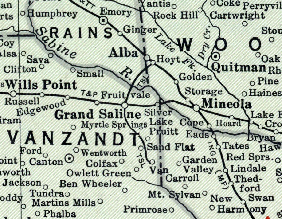 Texas Short Line Railway Company (Tex.), map showing route in 1937.
