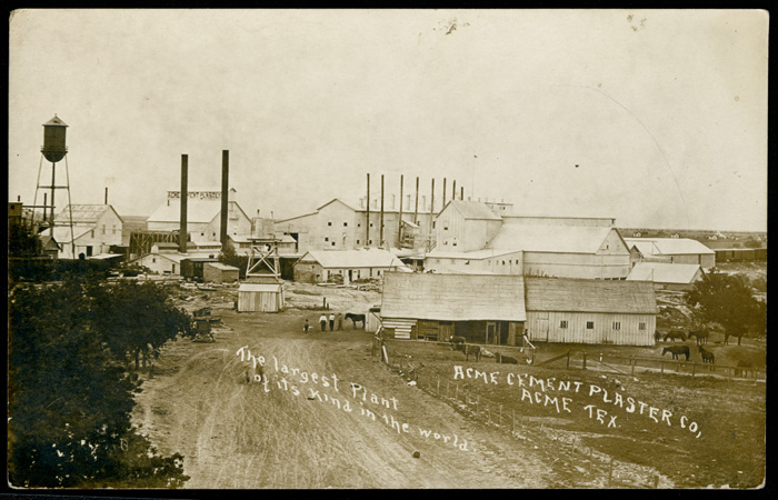 Dormitory of the Acme Cement Plaster Co. at Acme, Texas. 