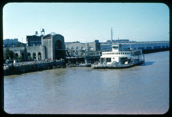 Algiers Public Service Co. Ferry "Westside" at New Orleans, 1959. 