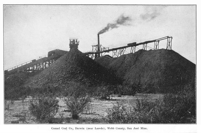 Cannel Coal Co. San Jose mine and tailings at Darwin, Texas, 1913. 